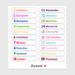 Pegatina Volver a la escuela Personalizado varios stickers 