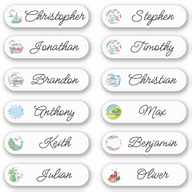 Pegatina Volver a la escuela Personalizado varios stickers  (Anverso)
