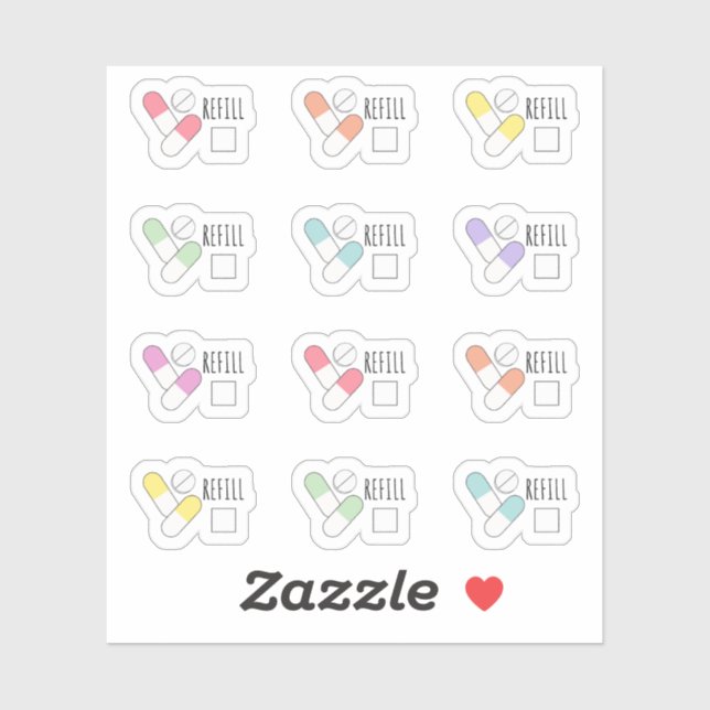 Pegatina Volver a llenar el planificador de seguimiento de  (Hoja)