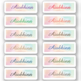 Pegatina Volver a los stickers de nombres escolares