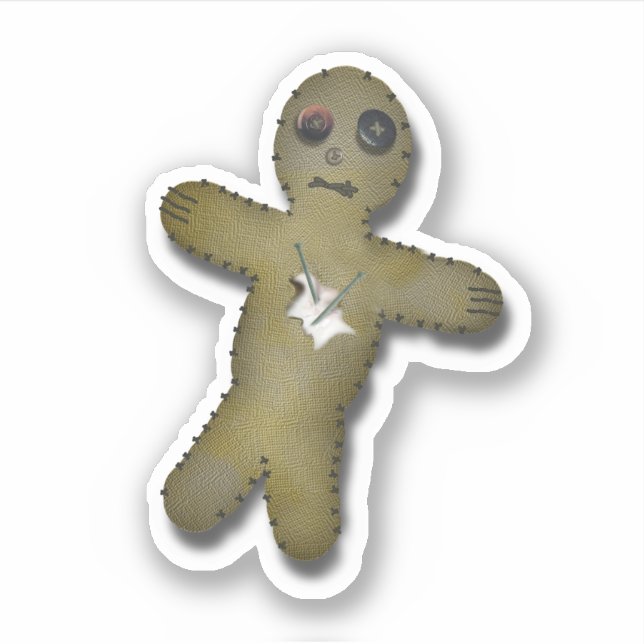 Pegatina Voodoo Anti Valentine's Day  (Anverso)