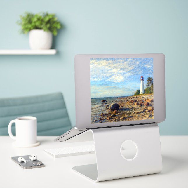 Pegatina Vormsi Stillness (Ordenado portátil  en el escritorio)