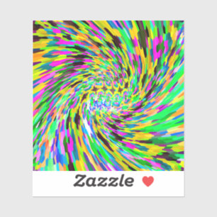 Pegatina Vórtice psicodélico