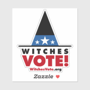 Pegatina ¡Votación de brujas! Decal de vinilo extraíble