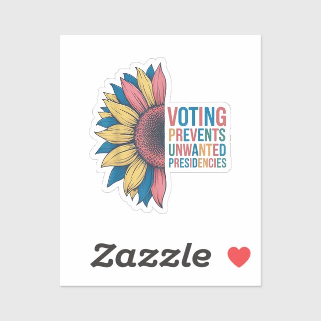 Pegatina Votación Impide Que Presidencias No Deseadas Voten (Hoja)