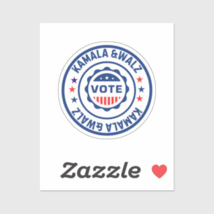 Pegatina Votar por Kamala harris y walz