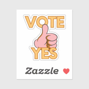 Pegatina Votar sí