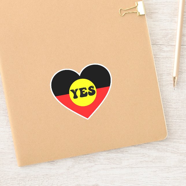 Pegatina Votar Sí A La Voz - Voz Indígena (Cuaderno)