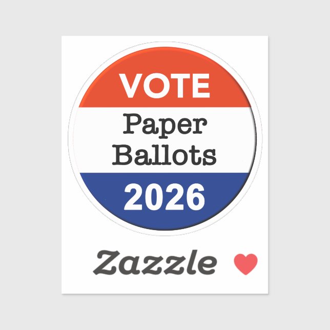 Pegatina Vote Paper Ballots 2026 Midterm Election Paper Cup (Hoja)