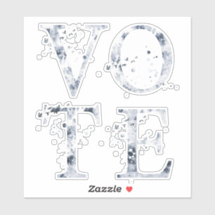 Pegatina Voto azul ruso