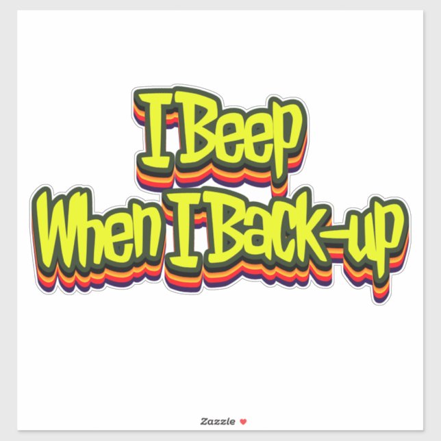 Pegatina Voto cuando hago copias de seguridad (Hoja)