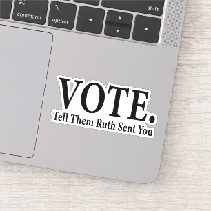 Pegatina VOTO, dile que Ruth te envió, Ruth Bader Ginsburg