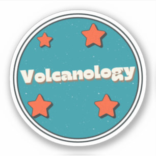 Pegatina Vulcanología