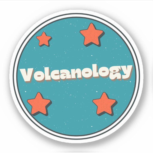 Pegatina Vulcanología (Anverso)
