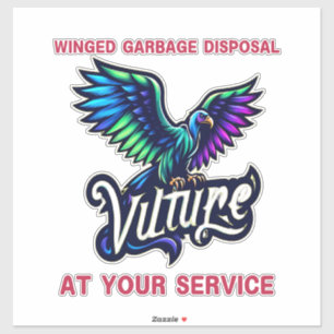 Pegatina Vulture un símbolo de resiliencia y renovación