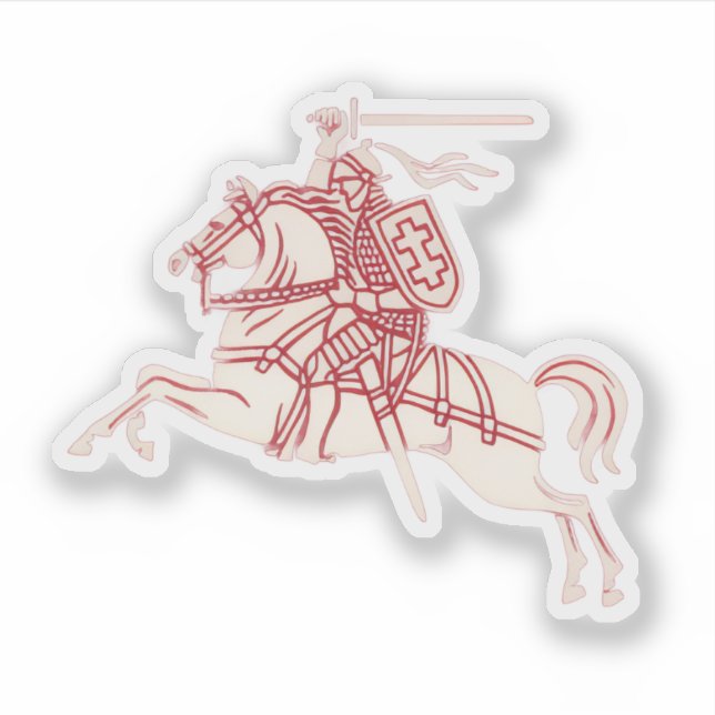 Pegatina Vytis lituano (Anverso)