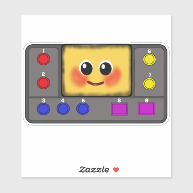 Pegatina Waffle+Mochi-Magicartscreen-Vinyl Sticker (Hoja)