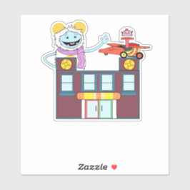 Pegatina Waffles + Mochi-Vinyl Sticker