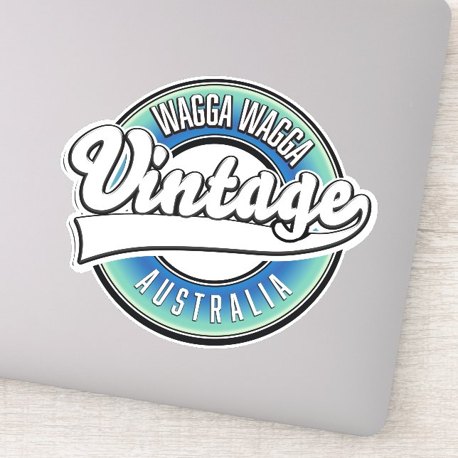 Pegatina Wagga Wagga australia. (Detalle)