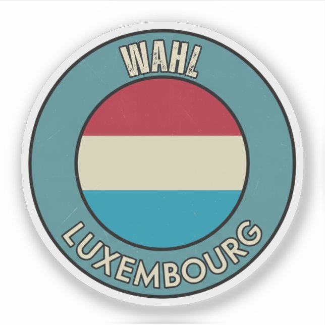 Pegatina Wahl, Luxemburgo (Anverso)