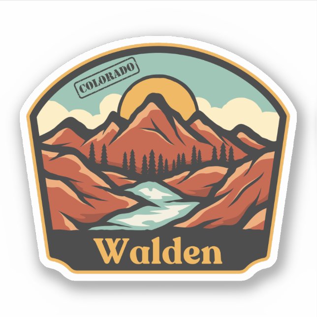 Pegatina Walden, Colorado Sticker (Anverso)
