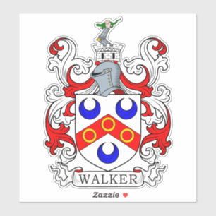 Pegatina Walker Family Crest