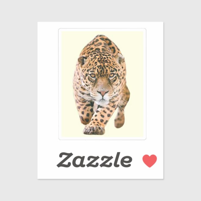 Pegatina Walking Jaguar Eyes (Hoja)