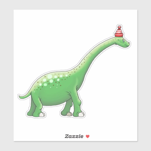 Pegatina Walter el dinosaurio (Hoja)