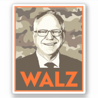 Pegatina WALZ Hope en camuflaje
