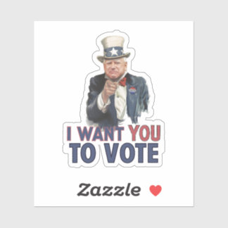 Pegatina Walz - Quiero que VOTES