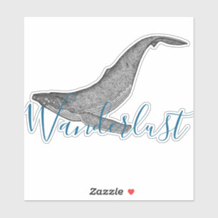 Pegatina Wanderlust Humpback Whale