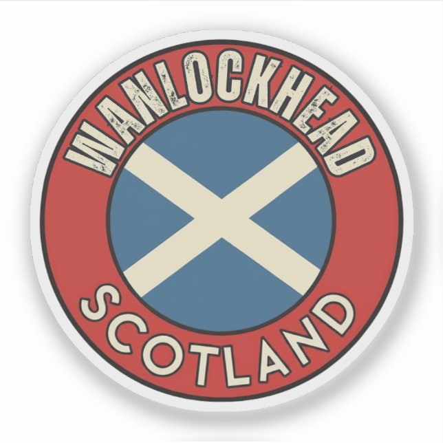 Pegatina Wanlockhead, Escocia (Anverso)