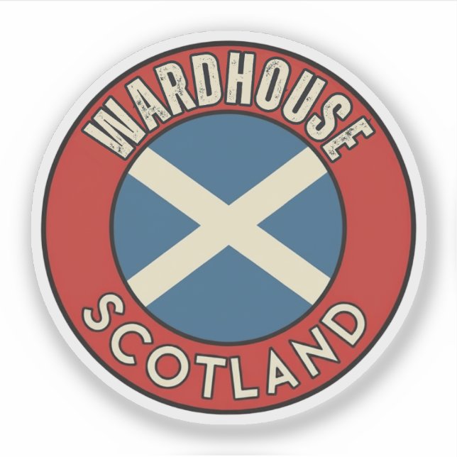 Pegatina Wardhouse, Escocia (Anverso)