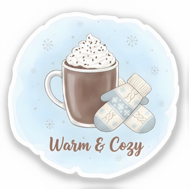 Pegatina Warm & Cozy Christmas (Anverso)