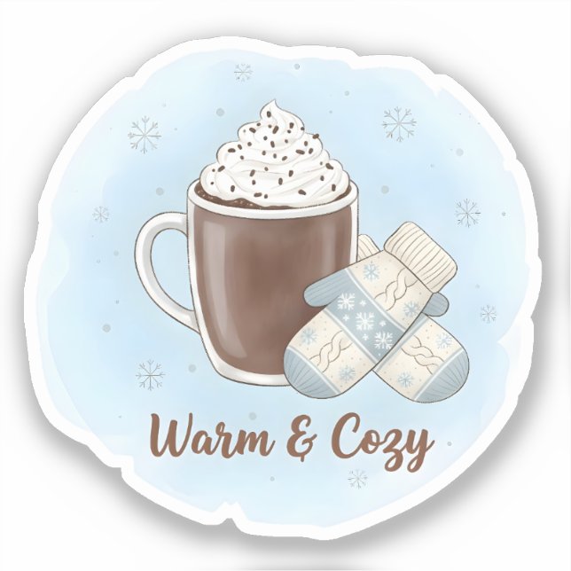 Pegatina Warm & Cozy Christmas (Anverso)