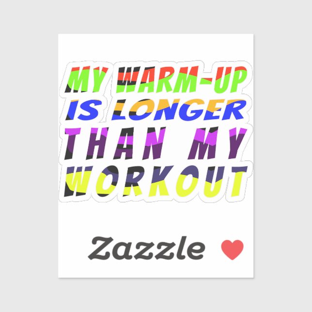 Pegatina  Warm-Up Wins (Hoja)