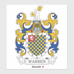 Pegatina Warren Family Crest