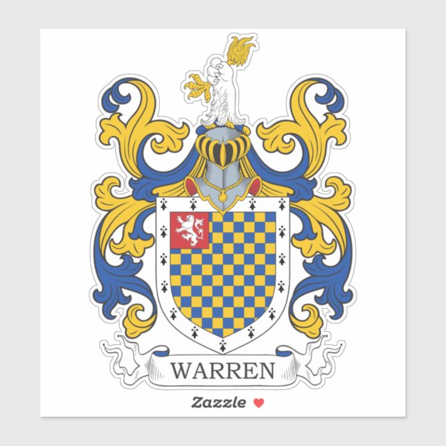 Pegatina Warren Family Crest (Hoja)