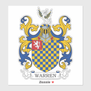 Pegatina Warren Family Crest