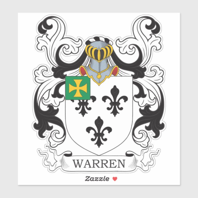 Pegatina Warren Family Crest (Hoja)