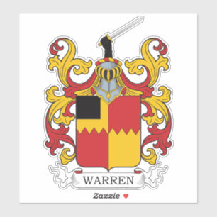 Pegatina Warren Family Crest