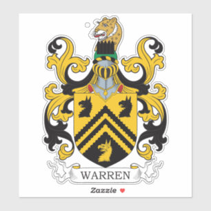 Pegatina Warren Family Crest