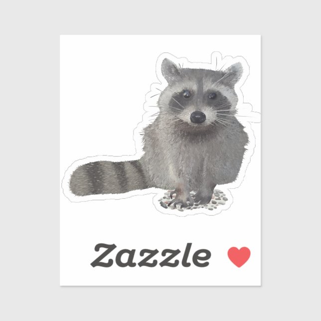 Pegatina Waschbär  (Hoja)