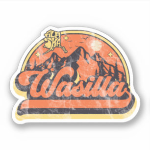 Pegatina Wasilla, Alaska