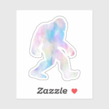Pegatina Watercolor Bigfoot