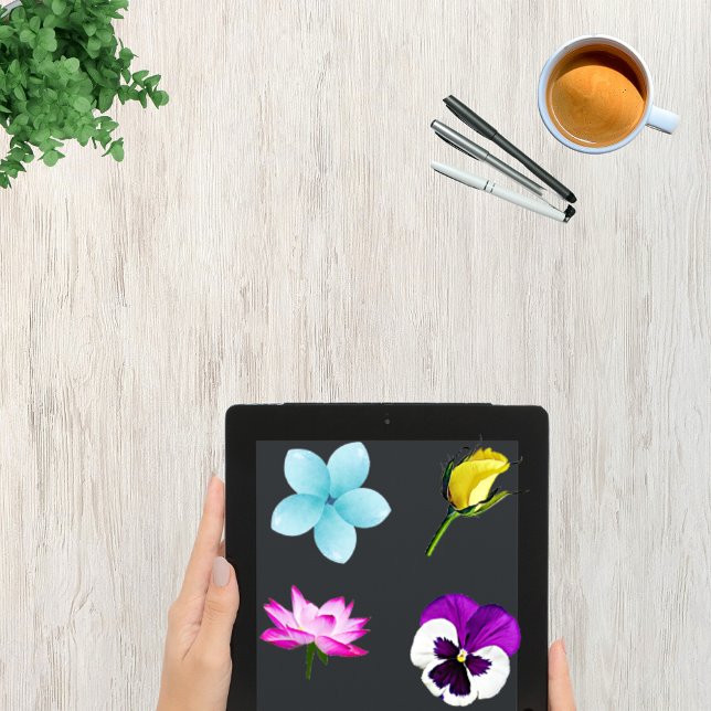 Pegatina Watercolor Floral Moderno Pack (Subido por el creador)