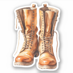 Pegatina Watercolor Guay Fall Boots