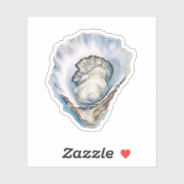 Pegatina Watercolor Oyster Shell