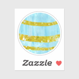 Pegatina Watercolor Planet Espacio Exterior Fiesta de cumpl