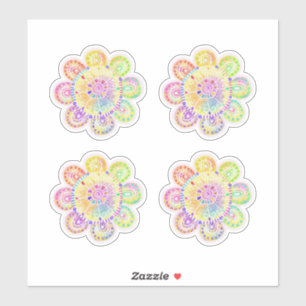 Pegatina Watercolor Sunflowers Boho Style